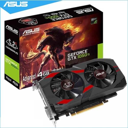 Asus CERBERUS-GTX 1050Ti-A4G Mainstream level Desktop Graphics Cards GDDR5 Boost 1417MHz PCI Express 3.0 GeForce GTX 1050Ti 4G