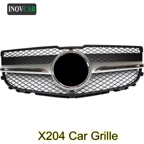ABS Material Car Grille Grill For BENZ GLK X204 2012-2014 GLK200 GLK220 GLK280 GLK300 Silver/ Black Front Grille