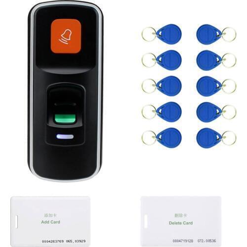 Biometric Fingerprint Door Access Control support finger / ID125KHZ RFID Card Reader 1000 Users Door Access Controller