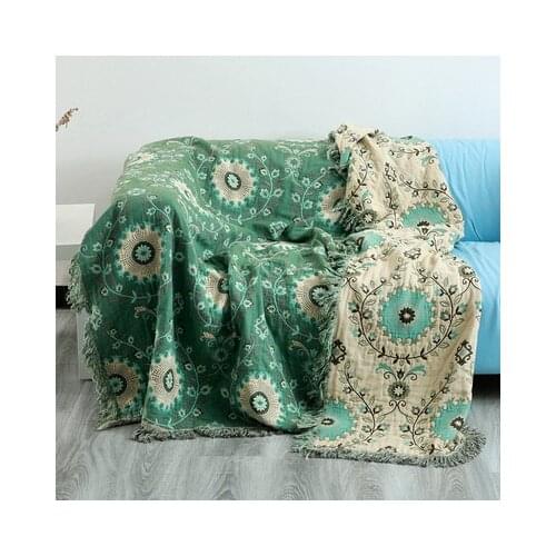 Bohemia Sofa Blanket All Season Couch Towel Plaid Office Kids Toddler Bedspread Newborn Wraps 200x300cm