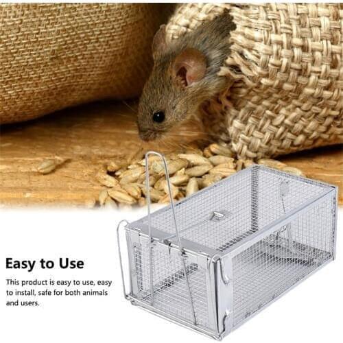 Household Reusable Catching Mice Mouse Traps Bait Snap Rodent Catcher Mousetrap Rat Hunting Cage With Firm Packaging