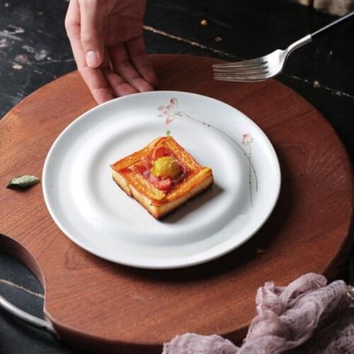 Household ceramics, Chinese style, creative hand-painted breakfast plates, western dishes, discs, snack dishes, desserts, assort