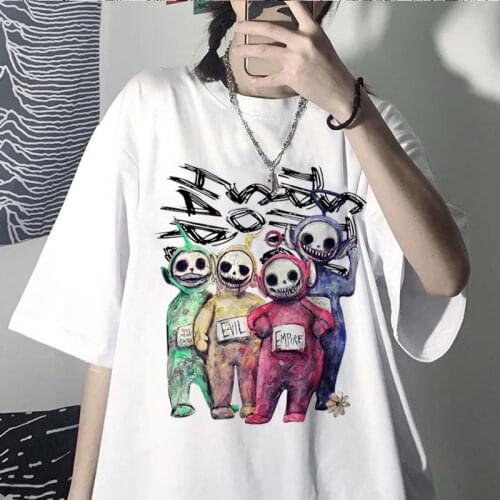 Cartoon Print T-Shirt Harajuku Women T-Shirts Summer Top Female Clothes Oversized T-Shirt Tee Shirt Femme streetwear Tops