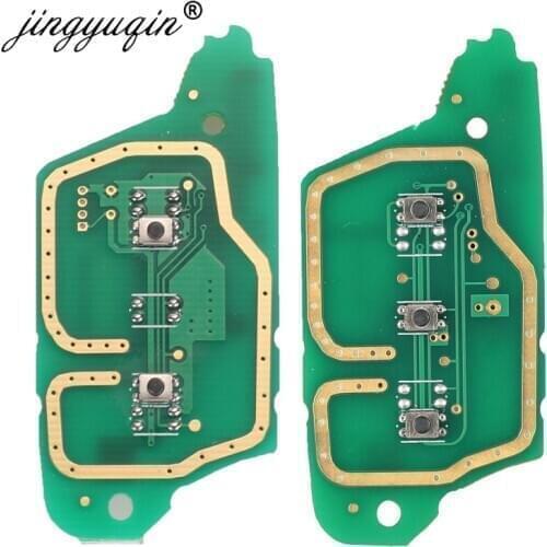 Jingyuqin 10pcs 2/3BT Ask/Fsk 433MHz PCF7961 Remote Key Circuit Board For Renault Clio III Clio3 Megane Kangoo Master Modus Lada