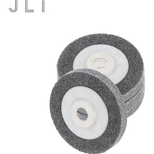 JLI 4pcs Fiber Wheels 4" 100mm Nylon Wheel Bowl Polishing Abrasive Discs 7p Grinder Tool