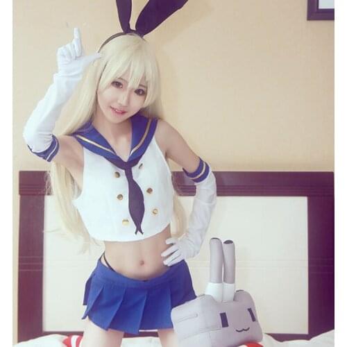 Colección Kantai de Anime, disfraz de Cosplay Shimakaze, uniforme de traje de marinero