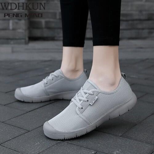 Casual Shoes Women 2020 Sneakers Women Outdoor Walking Shoes Women Fashion Sneakers Breathable Mesh Sport Shoe Sewing New
