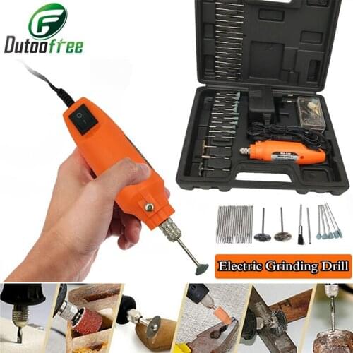 12V Mini Drill Machine Set Rotary Tool Electric Drill Grinder For Jewelry Electric Carving Tool 60PCS Dremel Accessories