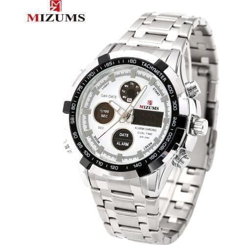 MIZUMS Mens Silver Watch