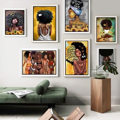 Club Wall Art Canvas Painting Vintage Bikini Africa Black Girl Portrait Nordic Posters And Prints Decor Pictures For Living Room