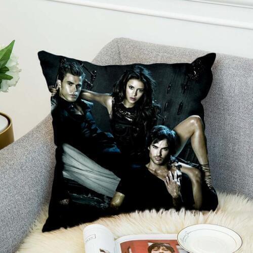 The Vampire Diaries Pillow Case Polyester Decorative Pillowcases Throw Pillow Cover style-3