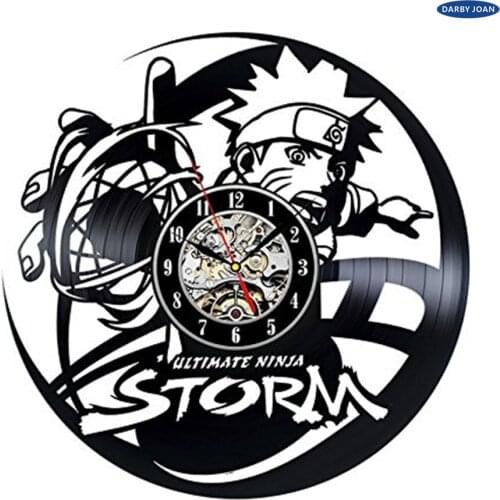 2017 Fresh Design CD Vinyl Disc Modern Wall Clock Ultimate Ninja Theme Art Classic Watch Clock Relogio Parede