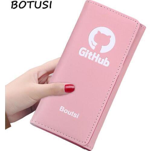 BOTUSI New Fashion Female Coins Cute Wallet Ladies Wallet Women Long Wallets Hasp Purse Card Holder High Quality Bolsa Feminina
