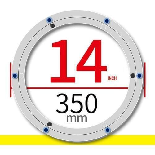 SS H14INCH/35CM ADVANCED Aluminium Alloy Lazy Susan Bearing Turntable Dining Table Swivel Plate with Anti Skid Soft Rubber Tips