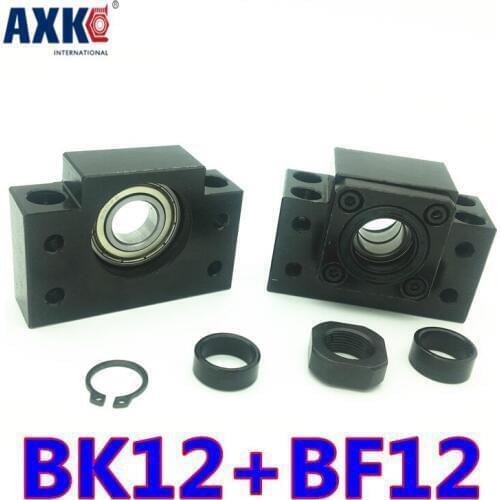 Cnc Router Parts Sale Axk Linear Rail Axk 2021 Bk12 Bf12 Set : 3 Pc Of And For End Support For Sfu1605 Ball Screw Cnc Xyz