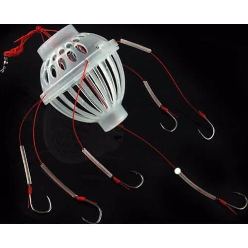 Fishing Tackle Sea Fishing Box Hook Monsters with Six Strong Fishing Hooks Hot-Y122