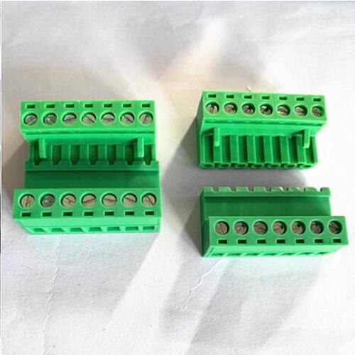 10sets Solderless pluggable terminals KF2EDG5.08-2p/3p/4p/5p/6p/7p/8p/9p/10p/11p/12p/14p/16p Pitch 5.08MM Butt-type plug-in