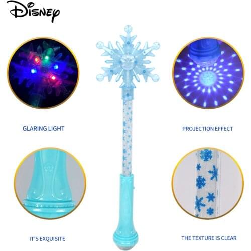 Disney Frozen 2 Snow Stick Glow Stick Magic Wand Princess Girl Aisha Luminous Transfiguration Scepter Cosplay Birthday Gifts