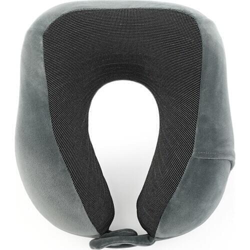 U-shaped Memory Pillow Soft Slow Rebound Portable Pillows for Driver Travel Office Napping Pain Relief Neck Protector Pure Color