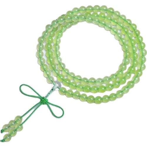 Grape jade crystal beads multi-circle elastic bracelet Natural stone bead healing bracelet for men and women Party gift