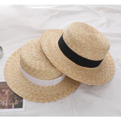 2020 Summer Women Wide Brim Straw Hat Fashion Chapeau Paille Lady Sun Hats Boater Wheat Panama Beach Hats Chapeu Feminino Caps