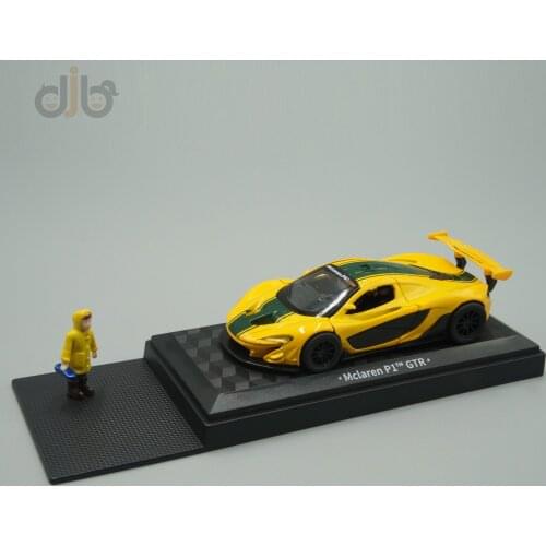 1:43 Diecast Supercar Model Toy P1 GTR Pull Back Car With A Small Figure