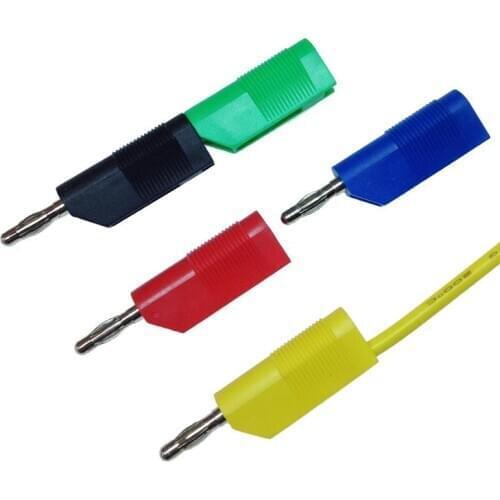 10pcs 4mm Nickel-plated Brass Solderless Stackable Banana Plug BP4527