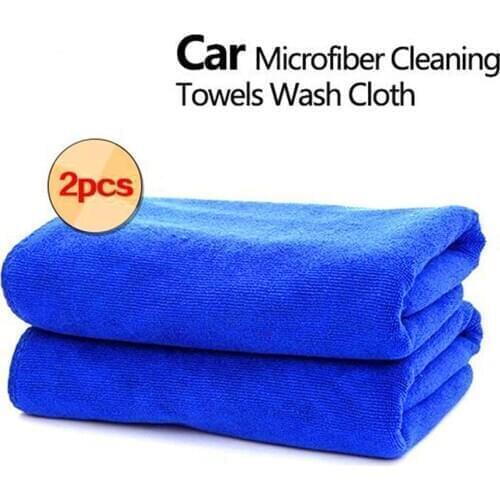 2Pcs Softness Strength Microfiber Towel Car Care Cleaning Wash Clean Cloth Wash Towel Products Dust Tools Car Washer 30X70CM