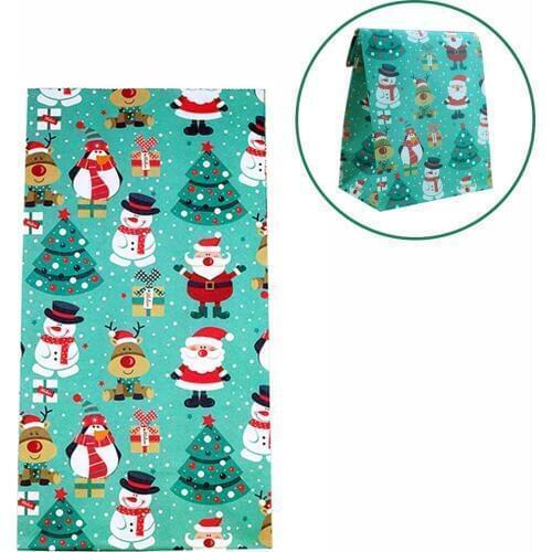 2020 Christmas Santa Snowman Bear Elk Penguin Gift Bag Puoch Christmas Candy Stand New Products Green Gift Bag