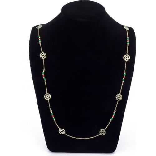 2021 Apr new design long chain jewelry sets women fashion necklace fine jewelry sets wedding gold jewelry sets