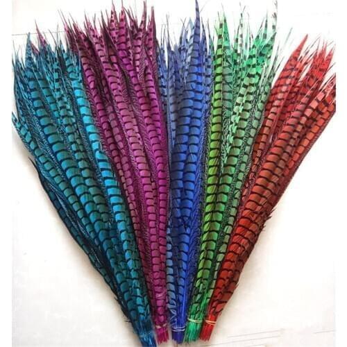 50pcs 36-40 inch/90-100cm Lady Amherst Pheasant Tail Feathers for Crafts DIY carnival party costumes cosplay Wedding decorations