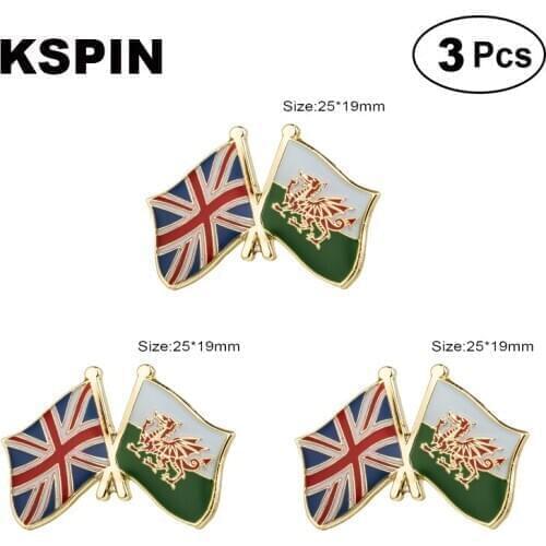 UK & WALES Lapel Pin Brooches Pins Flag badge Brooch Badges