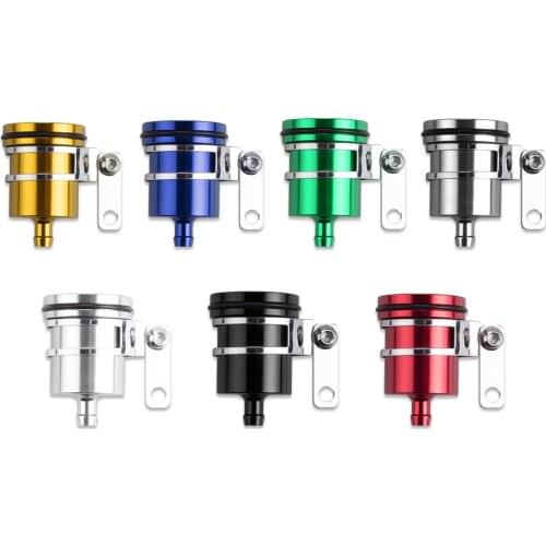 Aluminum Alloy Universal Motorcycle Brake Cylinder Fluid Reservoir Motorbike Rear Front Clutch Tank Oil Fluid Cup Accessories