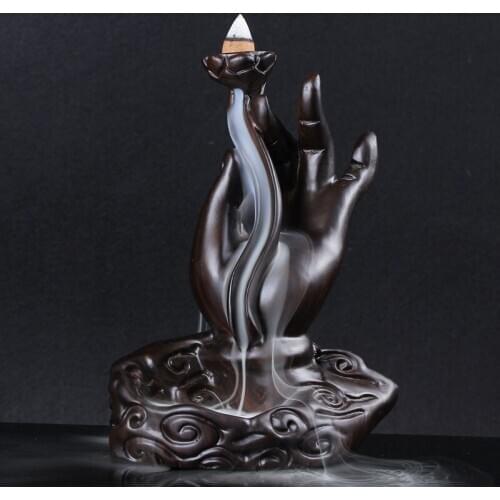 Black sandalwood rosewood small bergamot back incense lotus bergamot incense burner tower incense cone incense burner ornaments