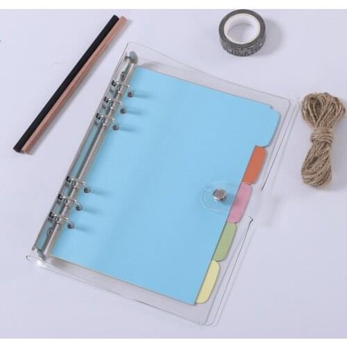 5pcs/set Diary Paper Planner Binders A5 A6 Loose Leaf Notebook Divider Index Separator School Students Supplies