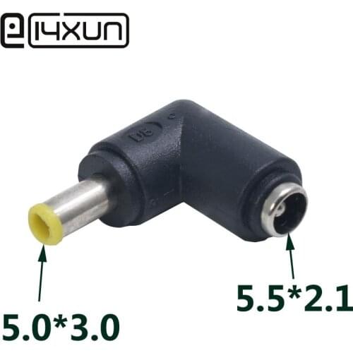 EClyxun 1pcs DC 5.5*2.1 Female to 5.0*3.0 Male DC Power Adapter Plug Connector Dc Jack Tip for Samsung Laptop Adapter Charger