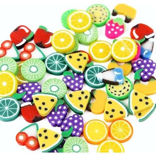 Fruit Slices Decor Additives For Slime Filler Supplies Charms Clay Diy Accessories Avocado For Nail Art Slime Toys 1 Pack