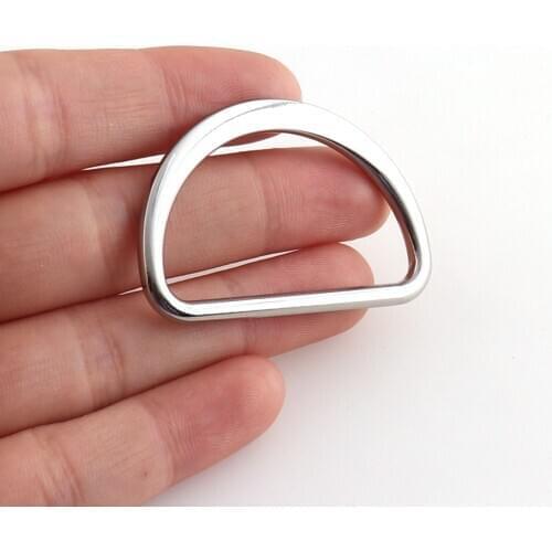15mm-50mm Silver color Dee Ring D-ring metal buckle hook for belt Handbag Webbing strap Purse Accessories