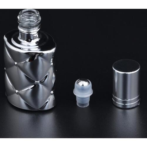 10ml UV Glass Refillable Perfume Bottle High Quality Roller Ball Essential Oil Bottles
