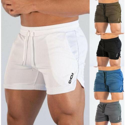 Mens Trunks Solid Swimwear Gym Training Shorts Workout Sports Casual Clothing Fitness Running Swimsuit