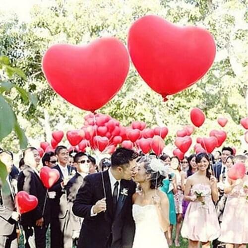 36inch Love Heart Latex Balloons Red Pink White Inflatable Helium Balloon Bride To Be Wedding Birthday Party Decoration Supplies