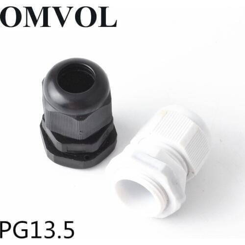 5PCS PG13.5 Nylon Cable Glands Waterproof Level 6-12mm Cable Joint