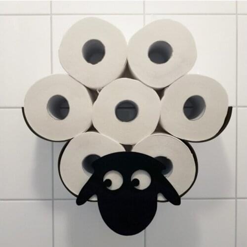 Sheep Multiple Toilet Paper Tissue Holder Wc Sheet Roll Cuvette Storage Organiser Shelf Bathroom Accessories Wall Mounted Shower