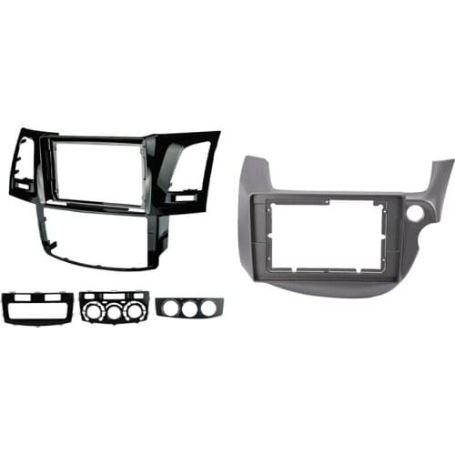 10.1Inch Radio Fascia Frame Dash Panel for Honda Fit Jazz 2008-2013 & Radio Fascia Trim for TOYOTA FORTUNER 2008-2014