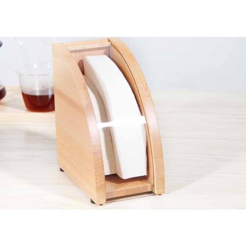Portable Drip-type Hand-punched Coffe Paper Dust-proof Filter Box V-shaped Fan-shaped Filter Paper Storage Rack Filter Box