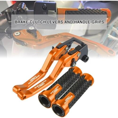 Motorcycle Adjustable Folding Extendable Brake Clutch Levers Handlebar Hand Grip Part For 950AdventuRe 03-06 2006 2005 2004 2003