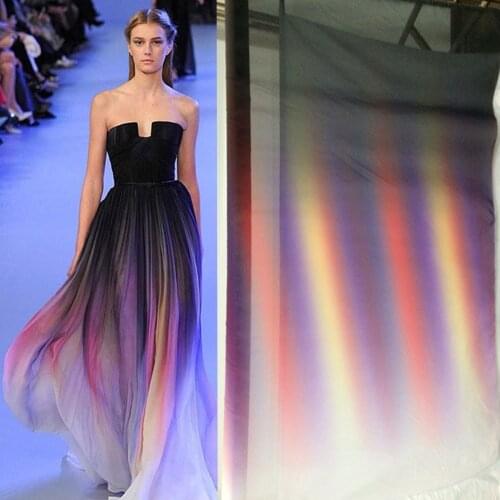 100cm*148cm Evening Dress Chiffon Clothing Material Tejidos Shade Color dance Chiffon Fabric Telas