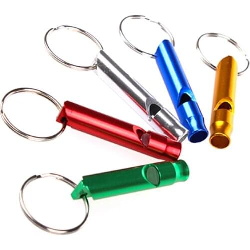 Outdoor Multifunctional Metal Whistle Mini Portable Buckle Whistle Emergency Survival Whistle Competition Referee Whistle