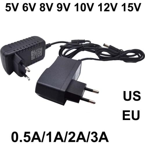 AC 110-240V DC 5V 6V 8V 9V 10V 12V 15V 0.5A 1A 2A 3A Universal Power Adapter Supply Charger adaptor Eu Us for LED light strips