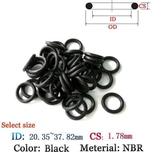 CS 1.78mm FluoroRubber O-Ring 10pcs Washer Seal Plastic gasket Silicone ring film oil and water seals gasket NBR material O Ring